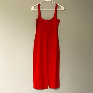 American Apparel red bodycon dress